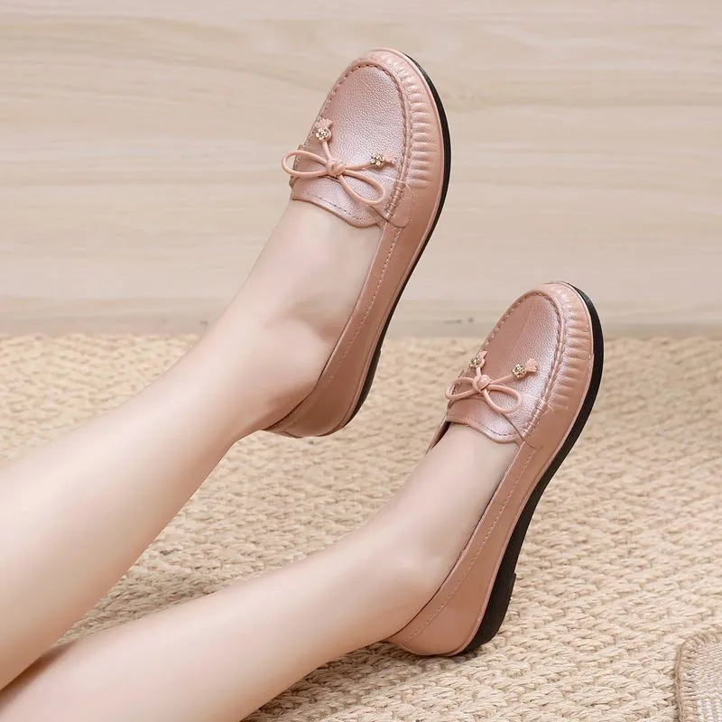 ErgoMoc™ • Mocassins Orthopédiques en Cuir pour Femme