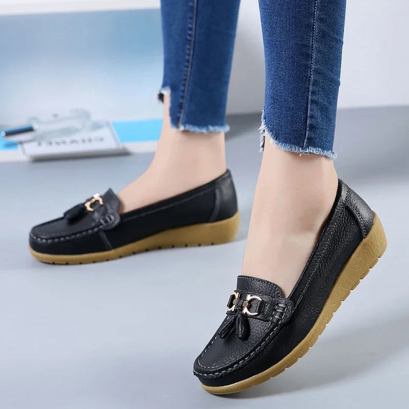 1 ACHETÉ = 1 OFFERT: ORTHOMOC™ • Mocassins Orthopédiques en Cuir pour Femme