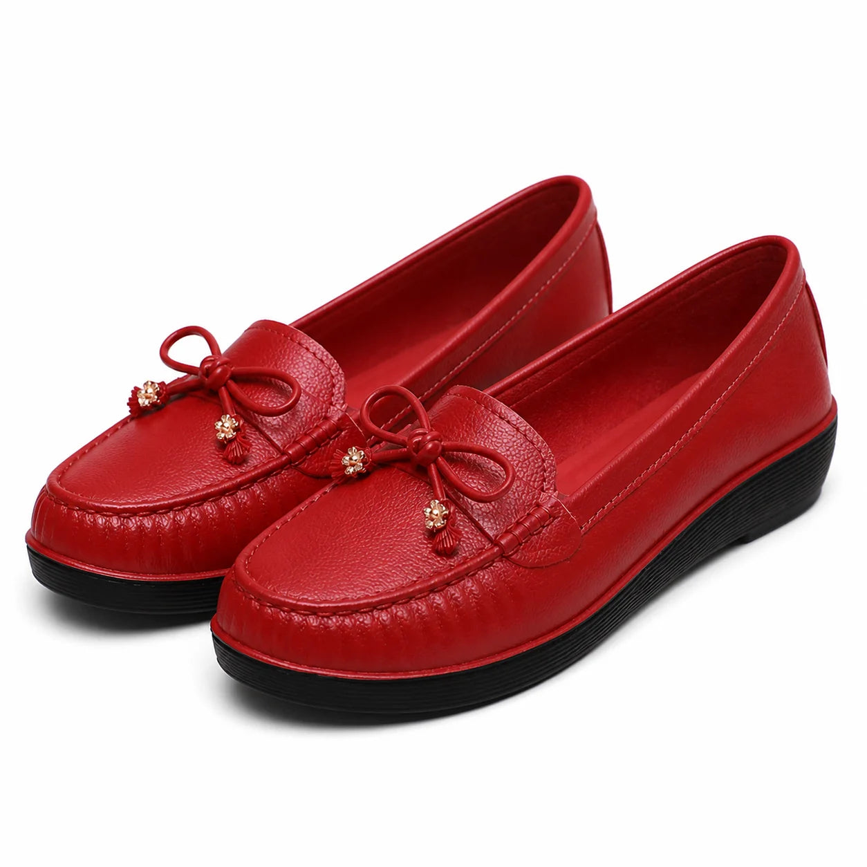 ErgoMoc™ • Mocassins Orthopédiques en Cuir pour Femme