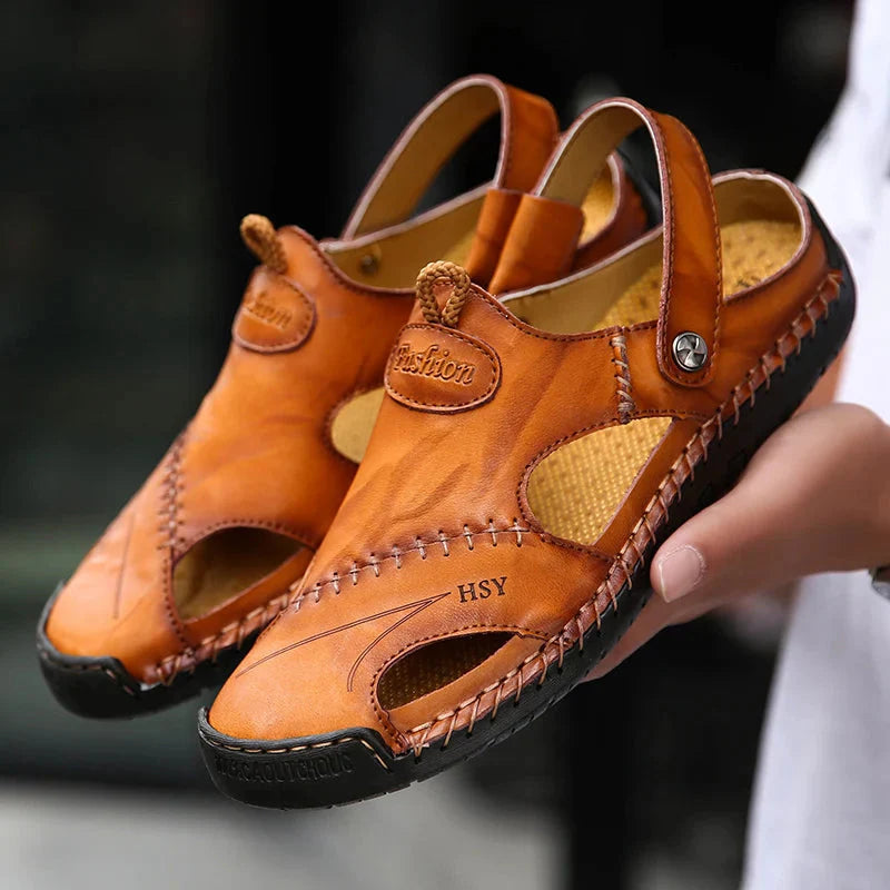 Modeline™ / Sandales Orthopédiques en Cuir