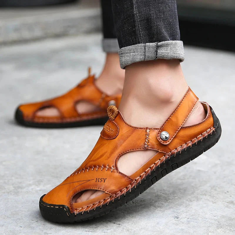 Modeline™ / Sandales Orthopédiques en Cuir
