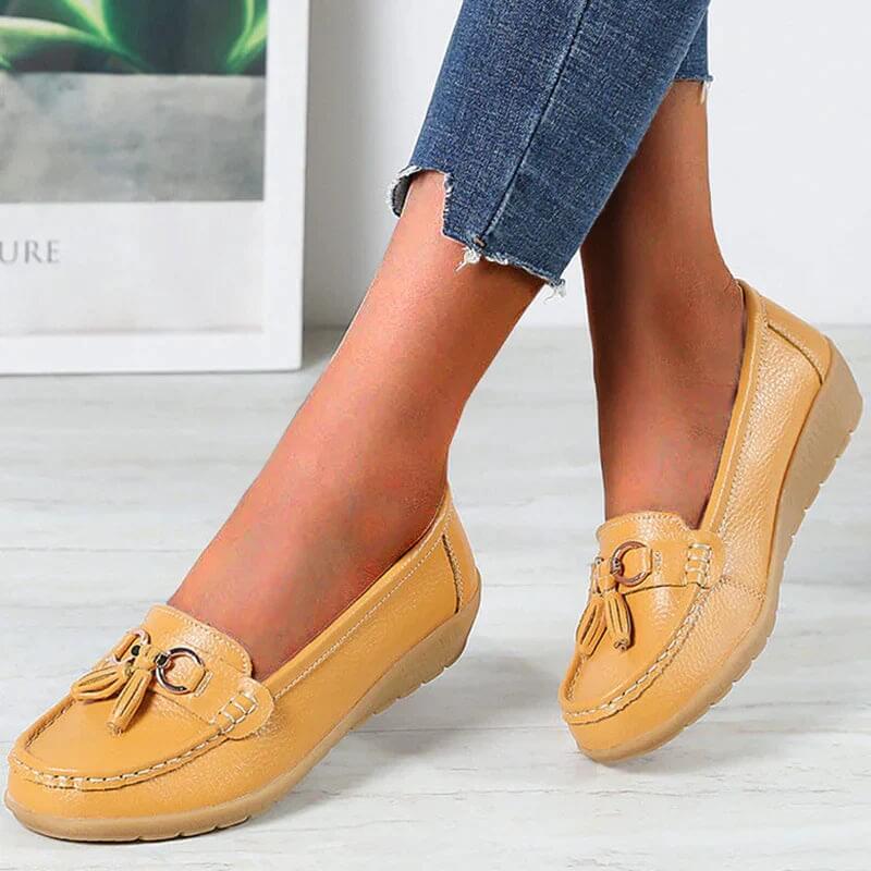 1 ACHETÉ = 1 OFFERT: ORTHOMOC™ • Mocassins Orthopédiques en Cuir pour Femme