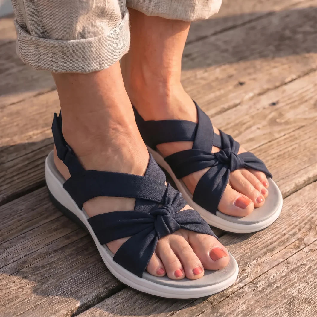 Nubéa™ - Sandales en tissu à confort orthopédique