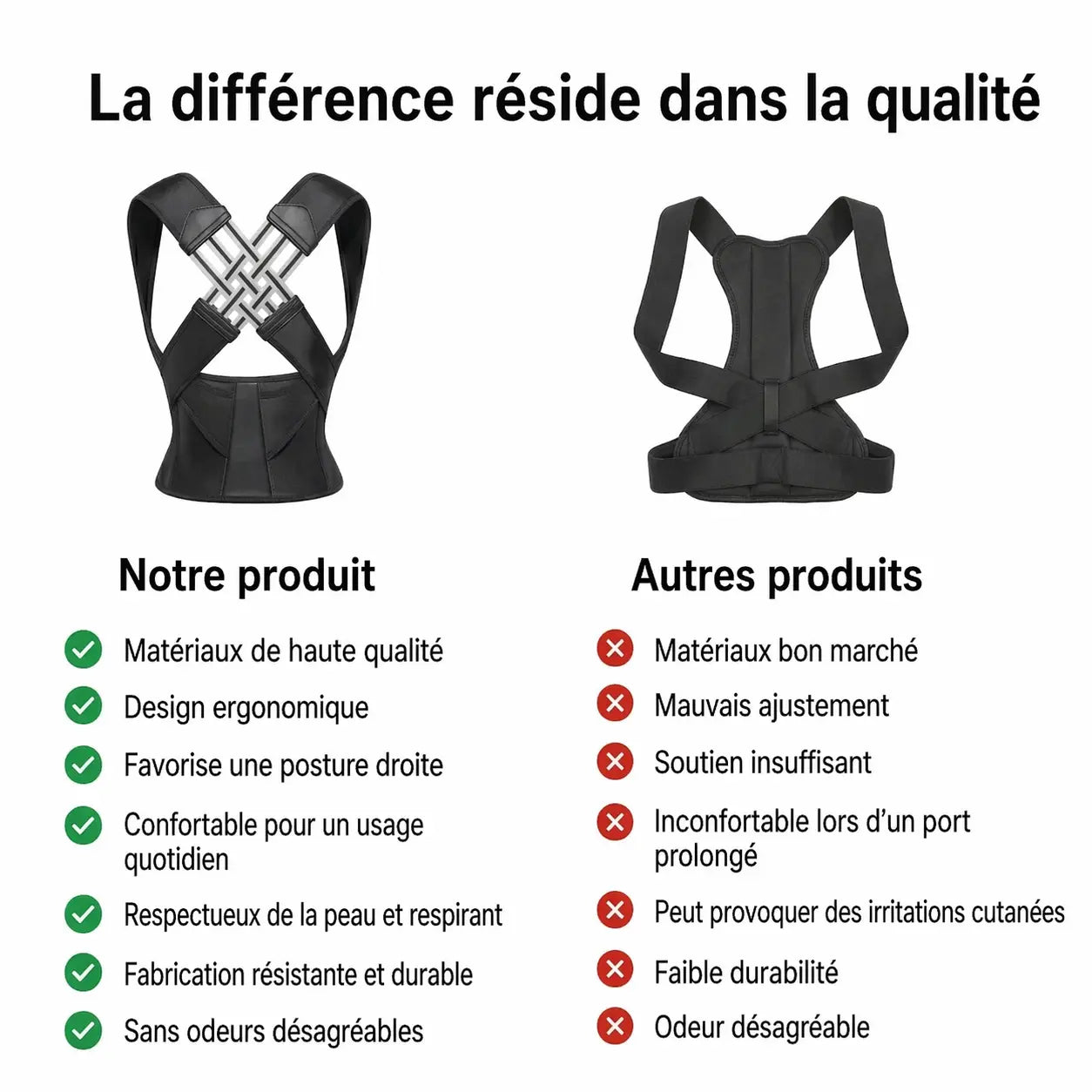 Corrigez votre posture en quelques secondes • SpineAlign™