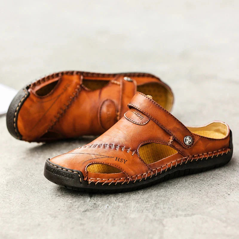 Modeline™ / Sandales Orthopédiques en Cuir