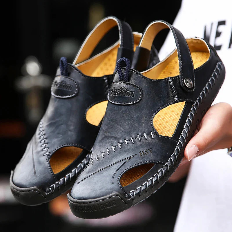 Modeline™ / Sandales Orthopédiques en Cuir