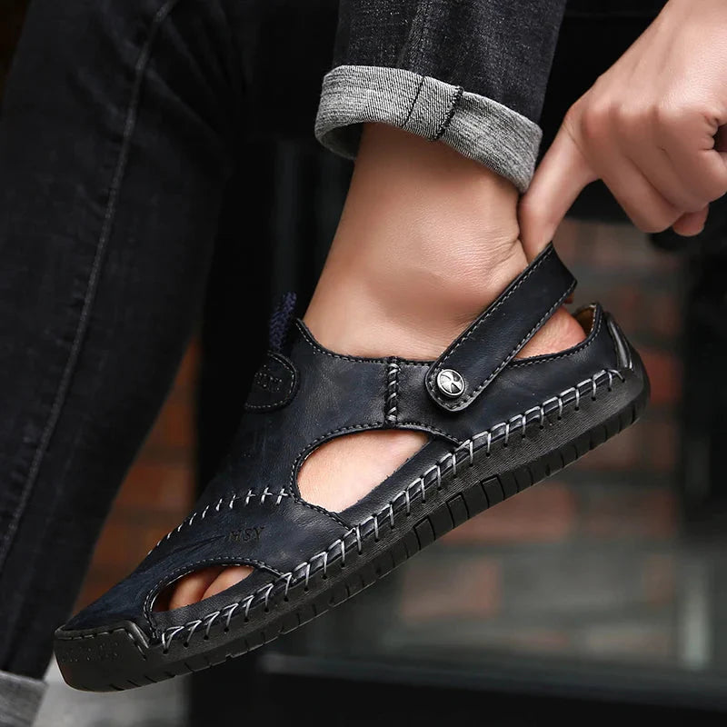 Modeline™ / Sandales Orthopédiques en Cuir