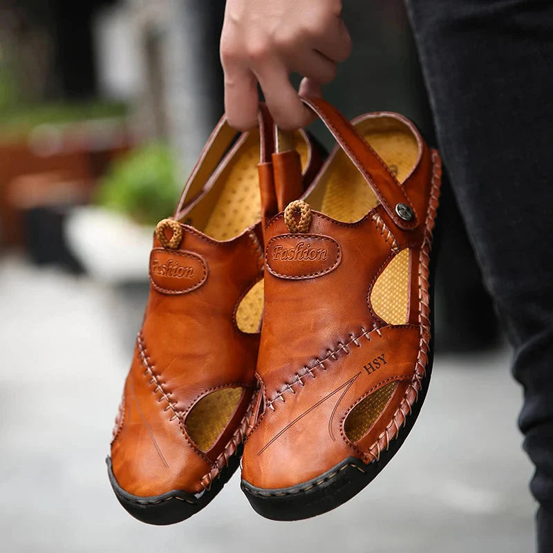 Modeline™ / Sandales Orthopédiques en Cuir