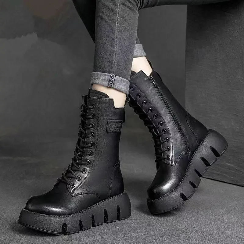 Modeline | Bottes en Cuir Ultra Confortables & Chaudes