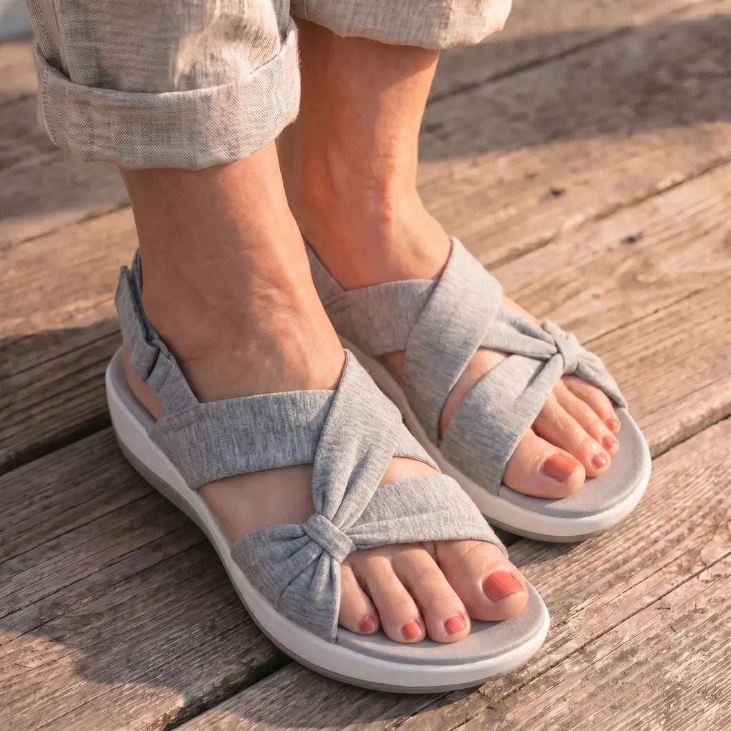 Nubéa™ - Sandales en tissu à confort orthopédique
